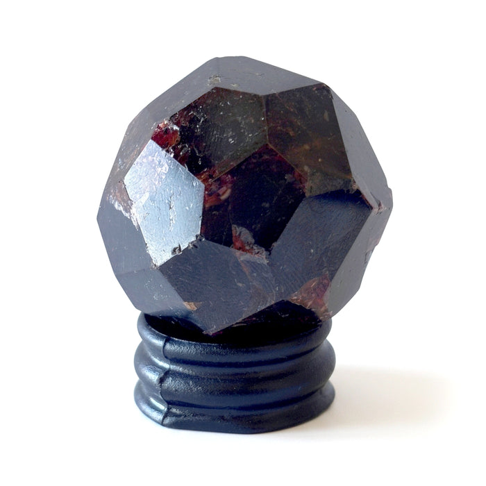 Garnet Sphere Faceted Red Crystal Ball Gemstone