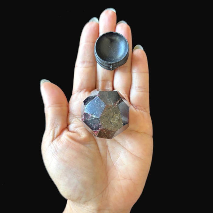 Garnet Sphere Faceted Red Crystal Ball Gemstone