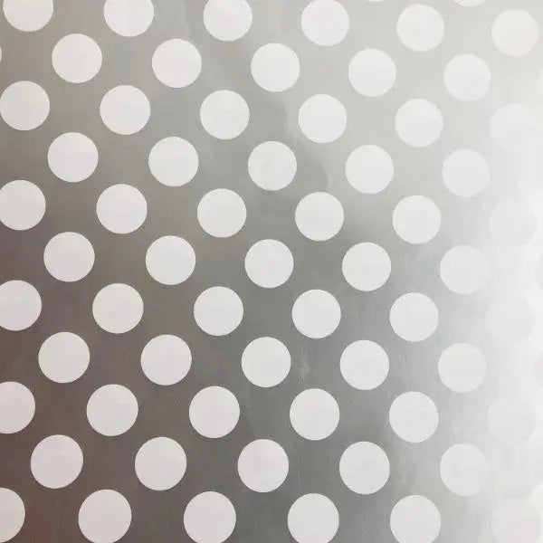 Gift Wrap - Gold & Silver Dot Matte (Recycled Fiber) - Mac Paper Supply