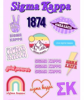 Girl Power Stickers - Sigma Kappa