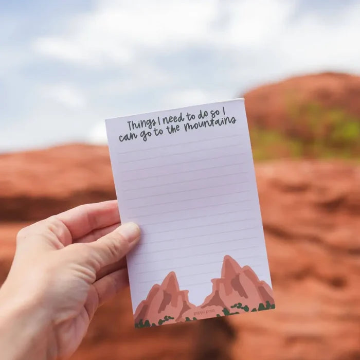 Go to the Mountains 4x6 Notepad - 515652