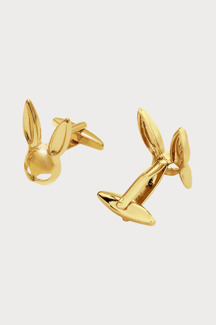 Maison Close Gold Bunny Cufflinks - Naughty Knickers