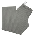 Gray pinstripe polyester viscose