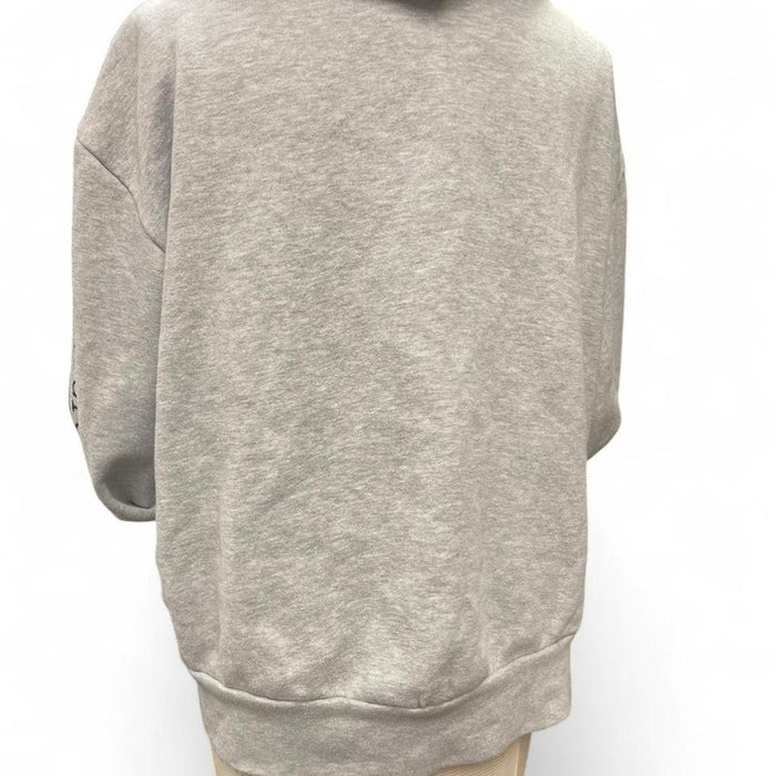 Gray zip up hoodie