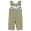 Green Dinosaur Smocked Overalls - Premium Baby & Toddler Outfits from Lil Cactus - Just $36.95! Shop now at Pat's Monograms