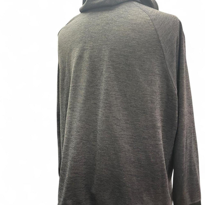 Grey zip up hoodie with