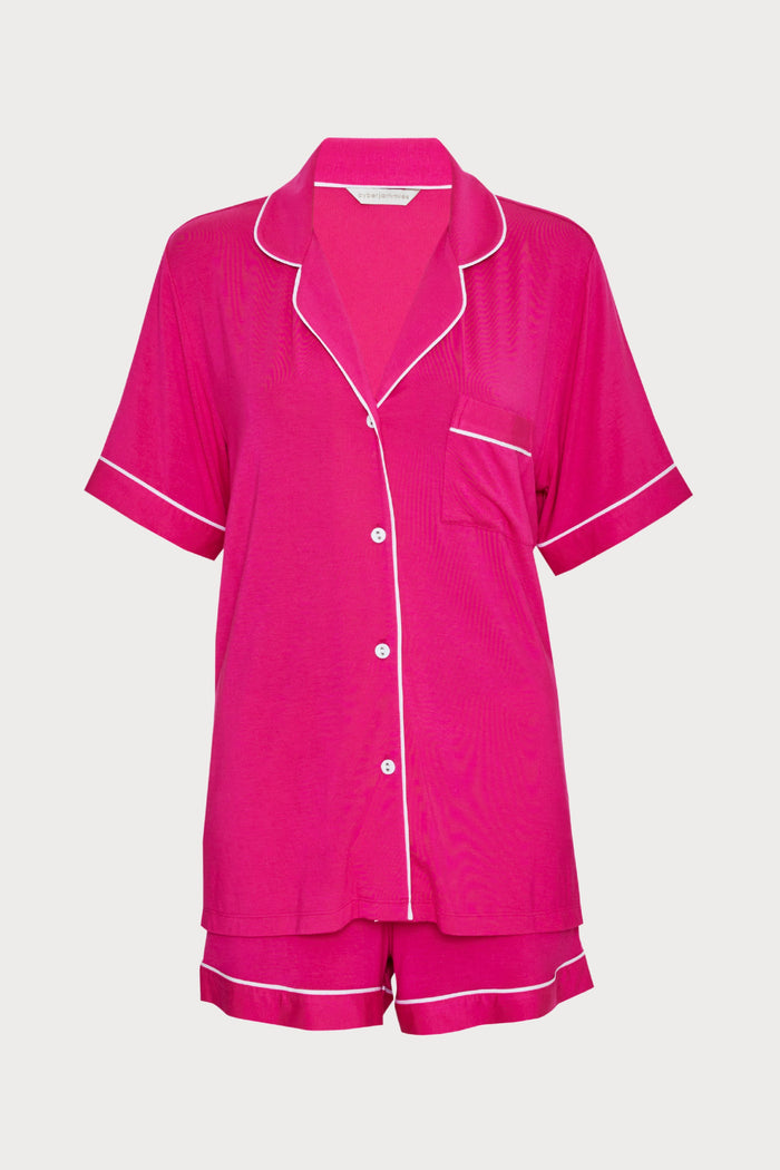 Hailey Pink Revere Jersey Shorty Set, Size UK 8