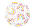Happy Rainbow Dessert Plates