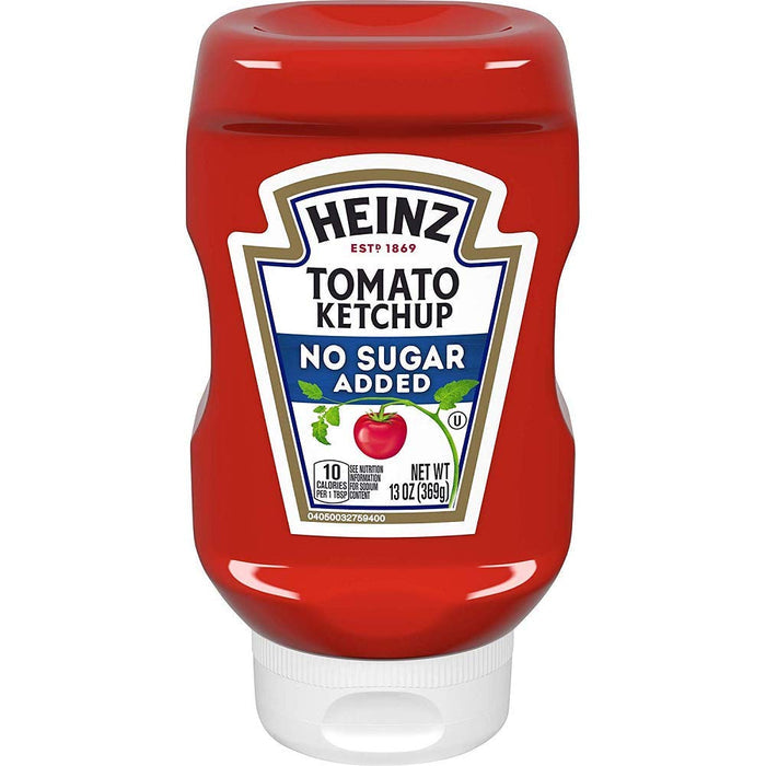 HEINZ NO SUGAR ADDED TOMATO KETCHUP 13 OZ