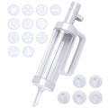 Icing Gun With Multiple Flower Extrusion Nozzles Set