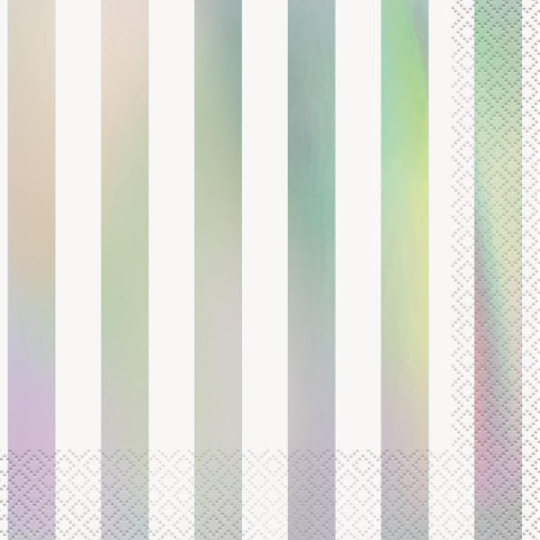 Iridescent Foil Napkins/16 Count /2 Ply