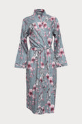 Jessica Leopard Print Long Dressing Gown, Size UK 8