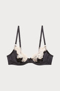 Juliet Black Silk & Lace Demi Bra