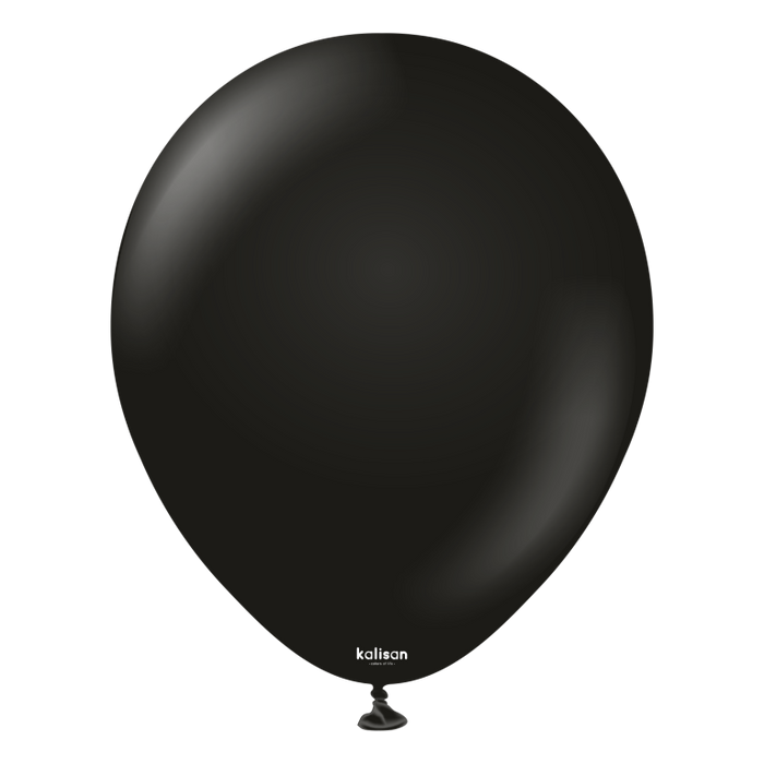 Kalisan Black Latex Balloons 12 inch 50 Pack