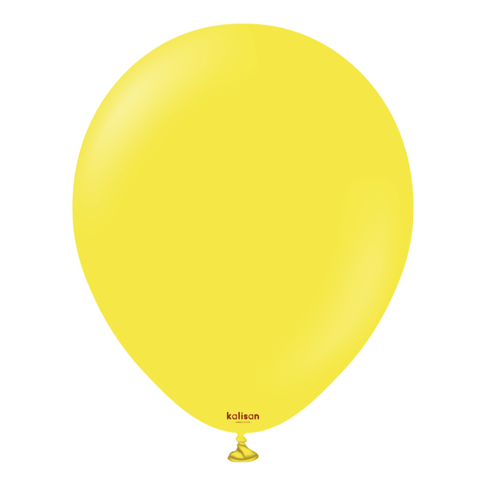 Kalisan Yellow Latex Balloons 12 inch 50 Pack