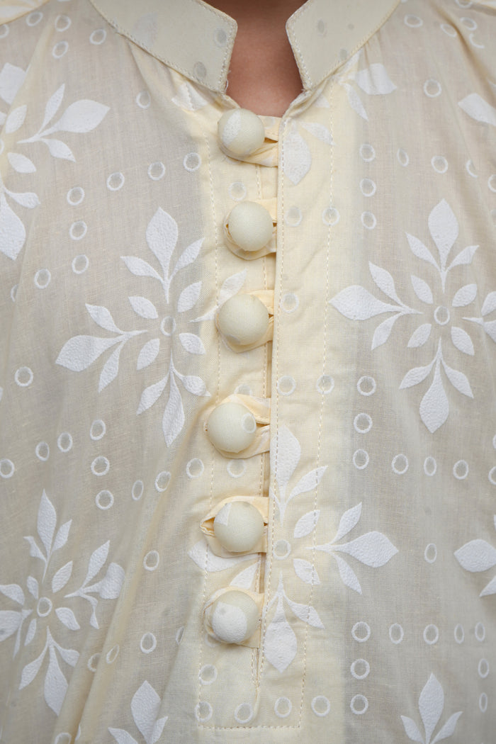 KID'S PALE PRINTED KURTA