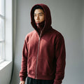 Sweat à capuche zippé noir pour homme - Style Coréen Koreanxwear - Taille M