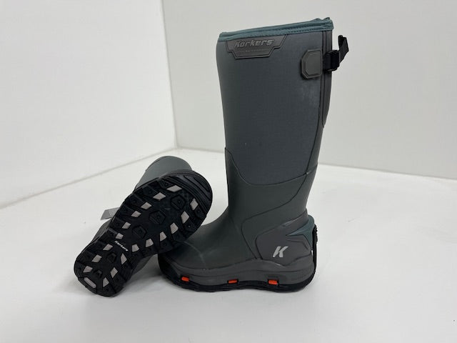 Korkers Womens Neo Arctic Rubber Boot All Terrain Sole size 7 (Trade Up)