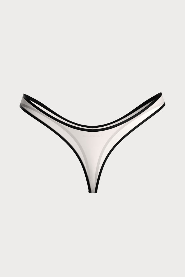 La Parisienne Light Beige High Hips Thong