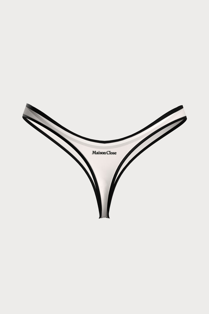 La Parisienne Light Beige High Hips Thong