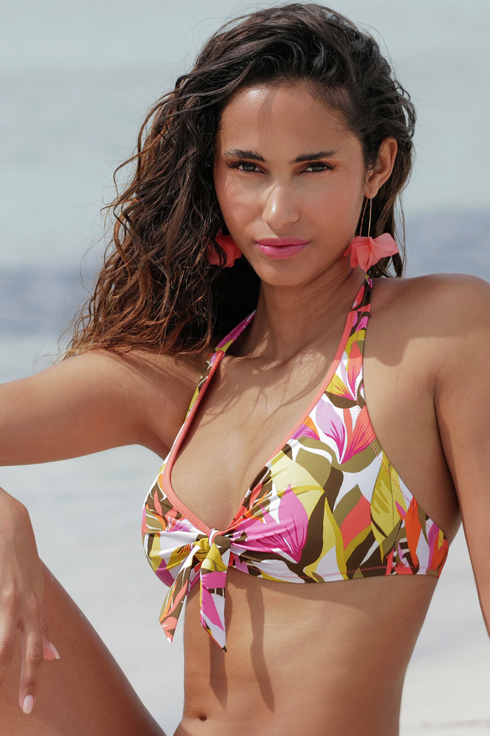 Antigel La Radieuse Printed Triangle Bikini Top