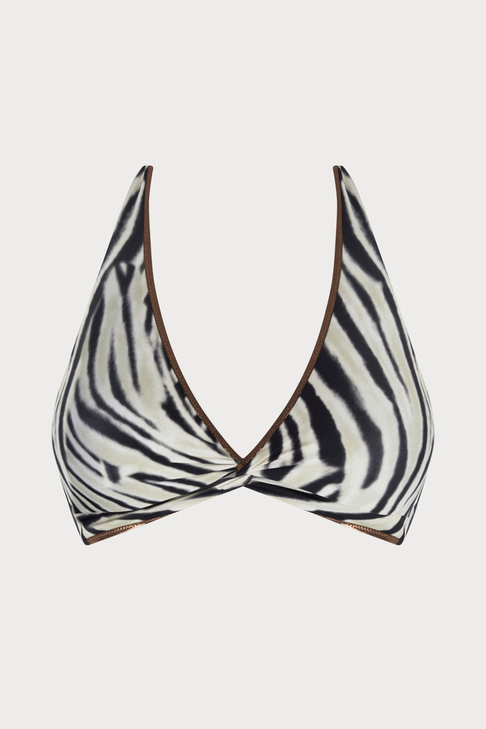La Tigre Blanc Reversible Triangle Bikini Top