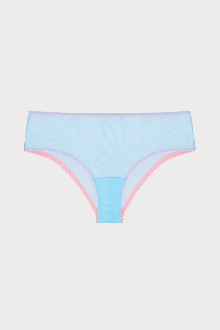 Layla Tulle High Waist Knicker Blue