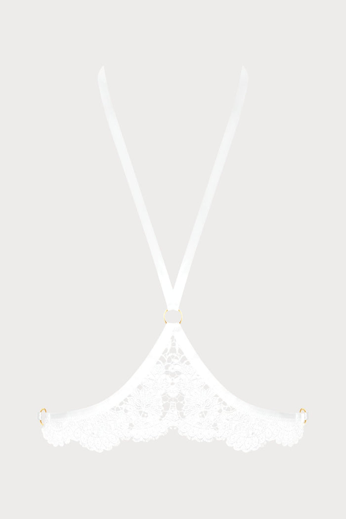 Maison Close White Guipure Harness