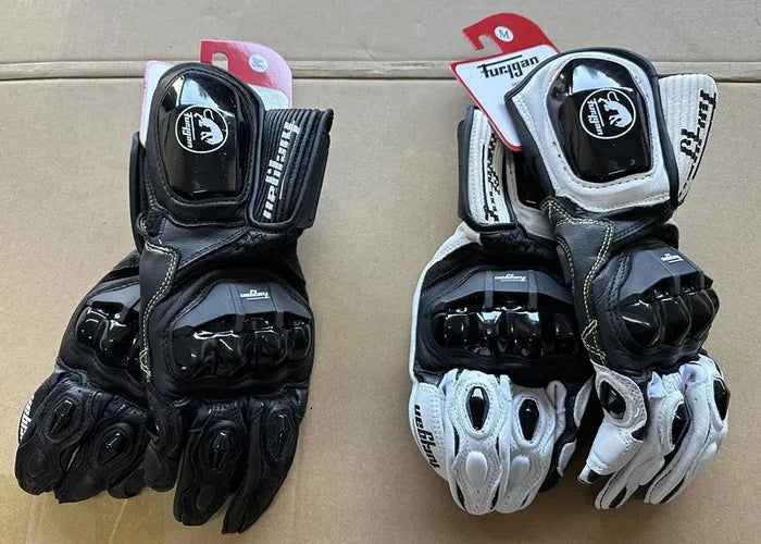 Leather Touchscreen Motocross Gloves