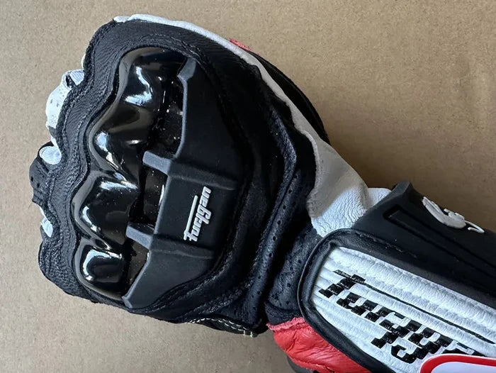 Leather Touchscreen Motocross Gloves