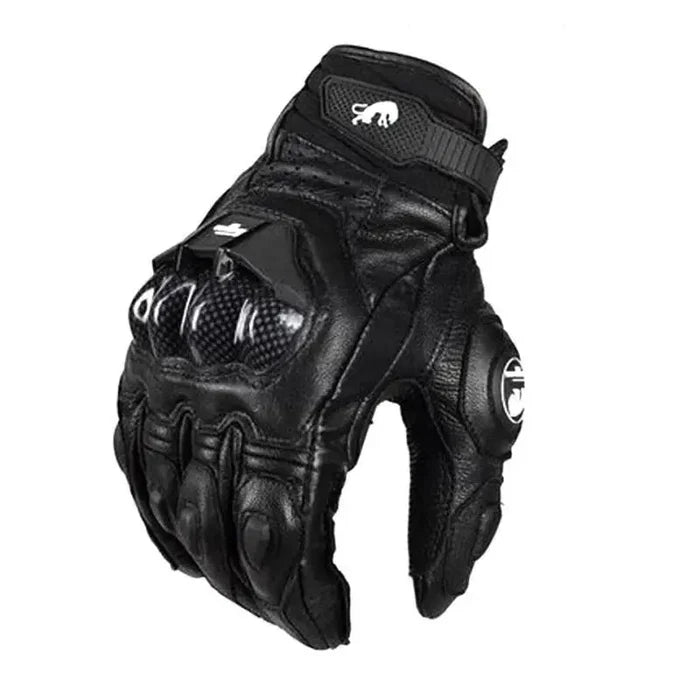 Leather Touchscreen Riding Gloves