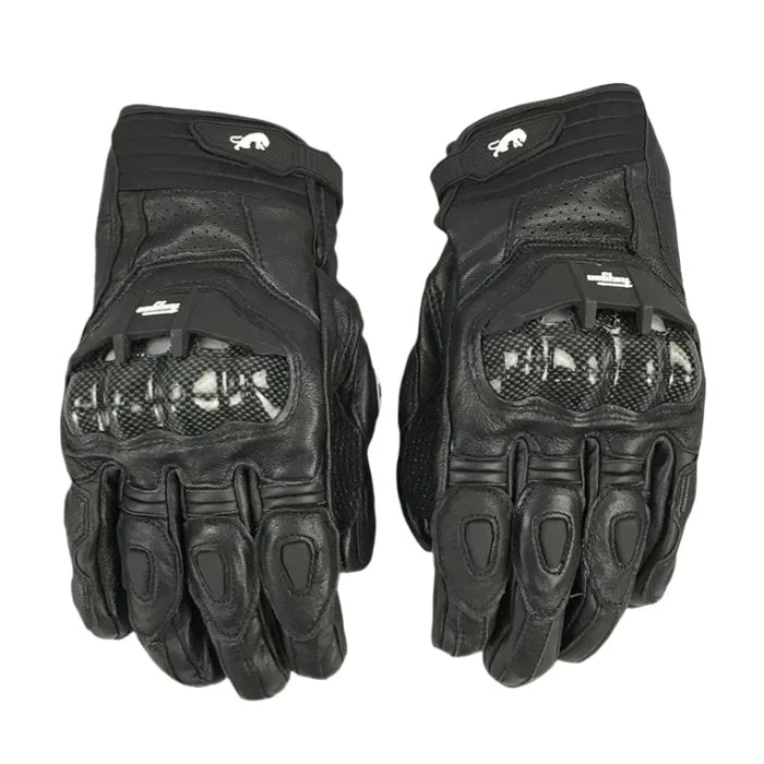 Leather Touchscreen Riding Gloves