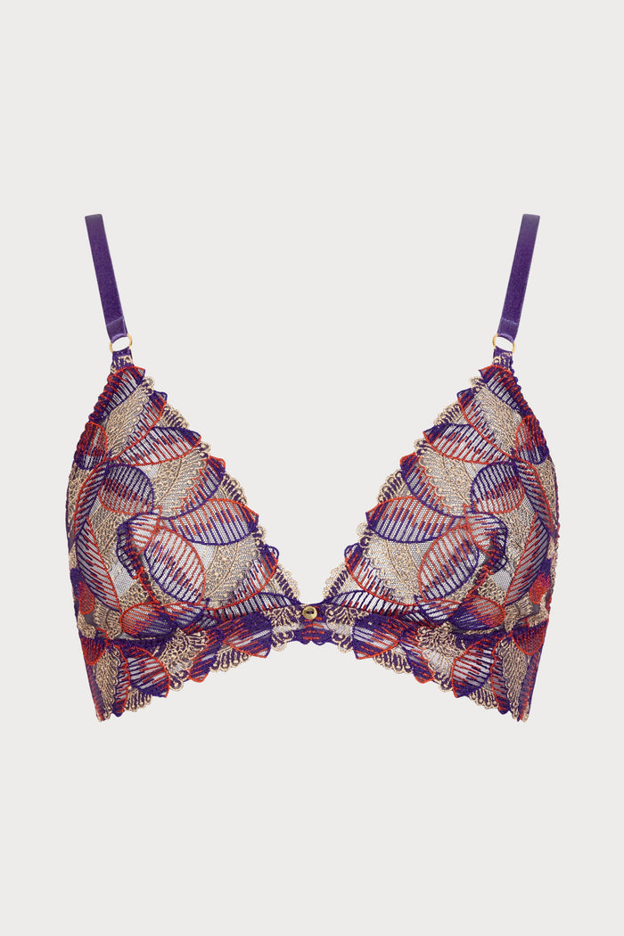 Life Celebration Embroidered Triangle Bra, Size L