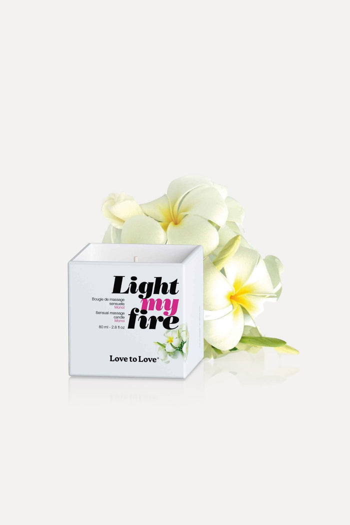 Love to Love Light My Fire Massage Candle Monoi