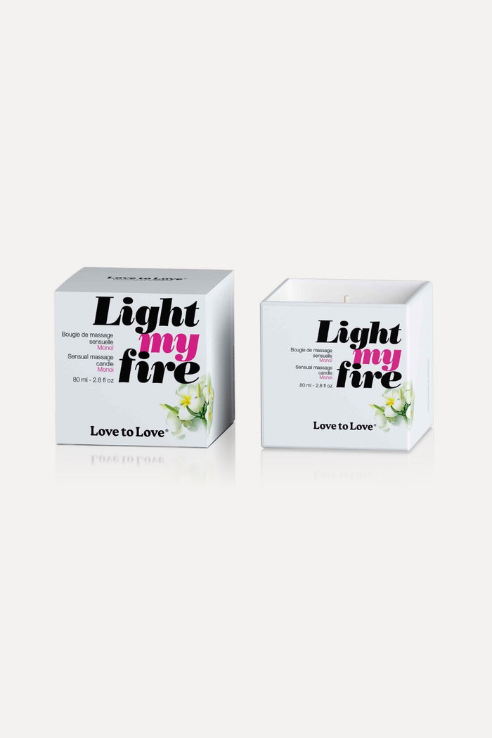 Love to Love Light My Fire Massage Candle Monoi
