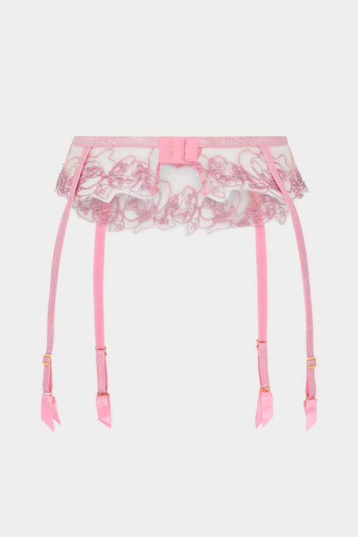 Lindie Suspender Belt Dusky Pink