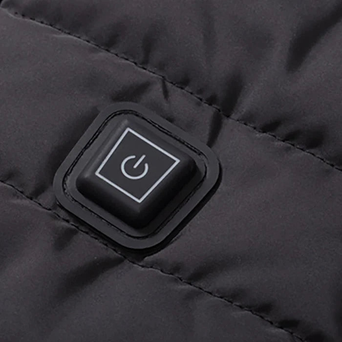 LMXA Core-Warmth Battery-Heated Softshell Vest – Lightweight 3-Zone Electric Warming Body Warmer with 3 Heat Settings & Rechargeable Power Bank