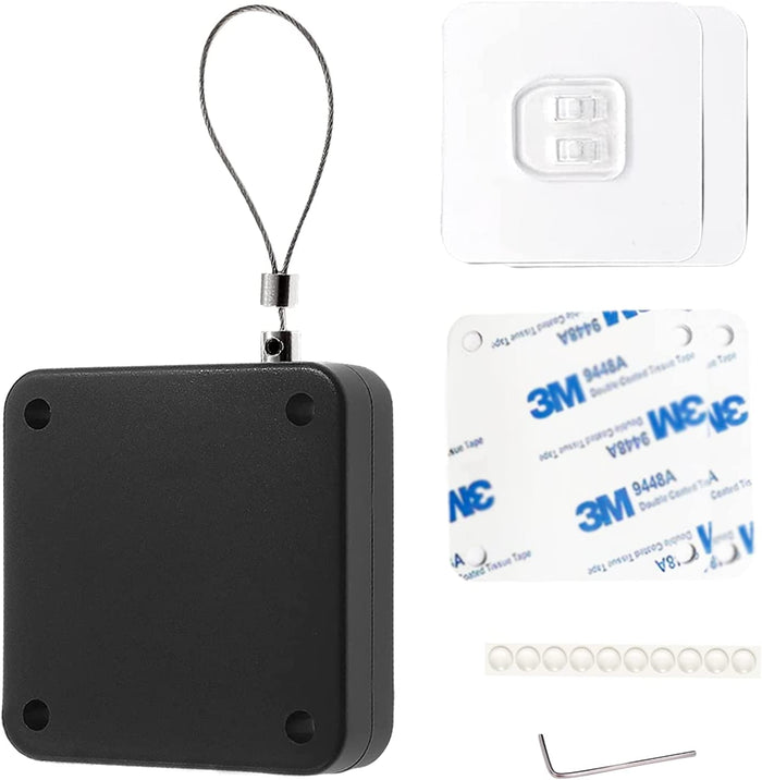 LMXA Mag-Glide Inductive Automatic Door Closer – No-Drill Adhesive Tension Wire Puller, Fall-Prevention and Draft-Control Auto-Close System for Independent Seniors and Pet Boundaries