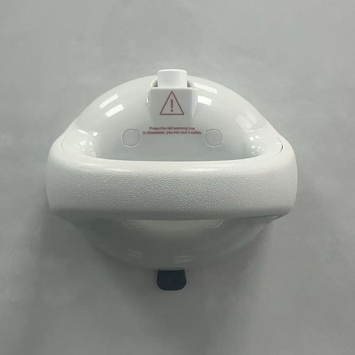LMXA SteadyGrip Suction Bathroom Handle in White, close-up detail
