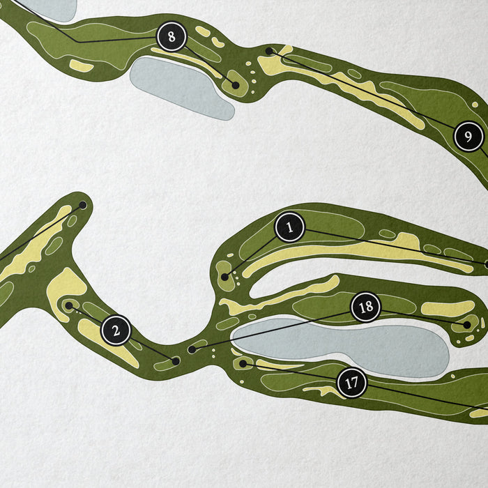 Loblolly | Golf Course Map | Close Up