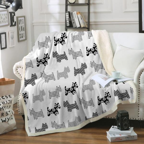 Lolly Dog White Blanket