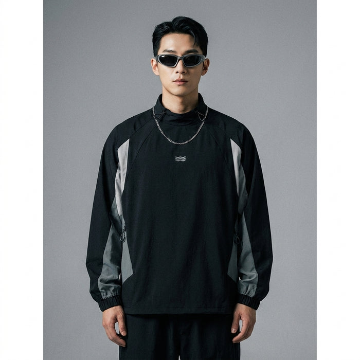 Hoodie color-block ample pour homme - Style streetwear K-fashion - Taille M