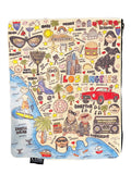 Los Angeles Map Clutch