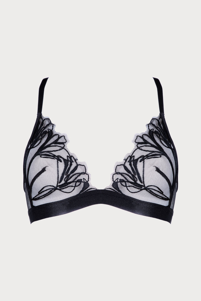 Love Supreme Triangle Bra in Black