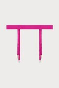 Luna Suspender Belt in Bright Pink
