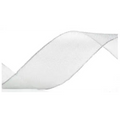 Luxor Wired Metallic Sheer Ribbon - Silver / 1’’ x 22