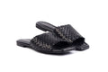 Lyon Black Weaved Slide