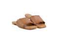 Lyon Tan Weaved Slide
