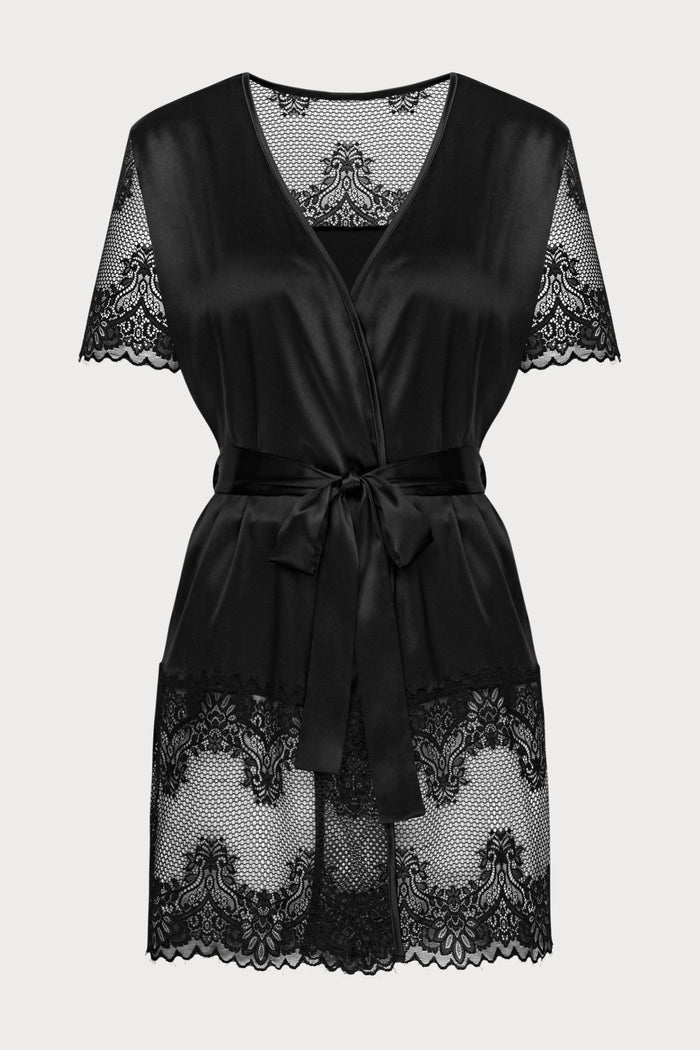 Obsessive Maderris Peignoir Black