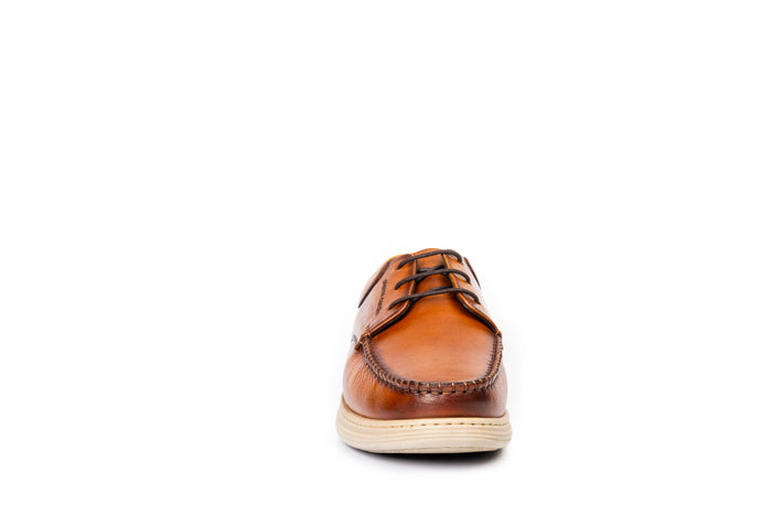Marina: Weaved Cognac Derby